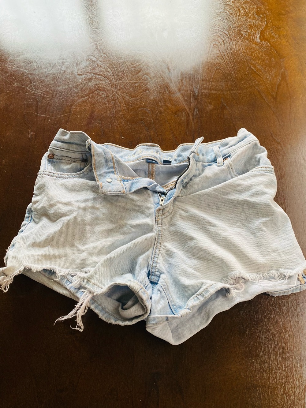 American Eagle Outfitters Light Blue Denim Cutoff Shorts